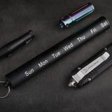Travel Pill Organizer 7 Day, Waterproof Emergency Pill Cases Medicine Holder, Daily Pill Dispenser with Keychain