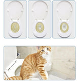 Cat Toilet Training Seat- Litter Tray Kit Pet Kitty Potty Train System Cat Nip with Step by Step Training Guide