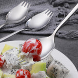 4pcs，Stainless steel spoons and forks for daily use, back to school lunch supplies, camping and hiking heavy cutlery set In Australia - Darrahopens