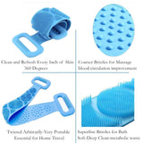 Silicone bath towel, back shower strip, shower magic tool, back rub, men's and women's strong double-sided mud rub