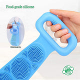 Silicone bath towel, back shower strip, shower magic tool, back rub, men's and women's strong double-sided mud rub