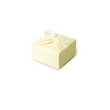 Kraft Paper Treat Boxes for Gift Giving Wedding Baby Shower Birthday Yellow Small Gift Boxes with Ribbons for Packaging Candy
