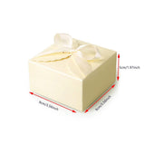 Kraft Paper Treat Boxes for Gift Giving Wedding Baby Shower Birthday Yellow Small Gift Boxes with Ribbons for Packaging Candy