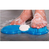 Shower foot scrub pad, exfoliating foot scrub acupressure massager, foot claw and calluses remover bath non slip pad