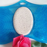 Shower foot scrub pad, exfoliating foot scrub acupressure massager, foot claw and calluses remover bath non slip pad
