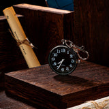 Minimalist Ultra Thin Open Face Quartz Pocket Watch with Key Buckle Unisex Portable Unisex Pocket Watch In Australia - Darrahopens