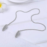 2 Pcs Napkin Chain Napkin Holder Napkin Clips Chain Flexible Lanyard Neck Strap for Seniors Older Adults Children