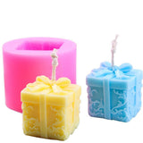 3D Christmas Candle Mold，DIY Christmas Tree Deer Santa Claus Silicone Molds Candle，Soap，Aromatherapy Stones Making