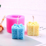 3D Christmas Candle Mold，DIY Christmas Tree Deer Santa Claus Silicone Molds Candle，Soap，Aromatherapy Stones Making