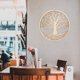 Tree of Life Pendant Wooden Tree of Life Hanging Art Wall Wooden Flower Wall Decoration Wedding Logo In Australia - Darrahopens
