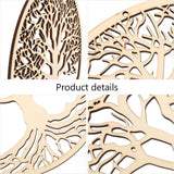 Tree of Life Pendant Wooden Tree of Life Hanging Art Wall Wooden Flower Wall Decoration Wedding Logo