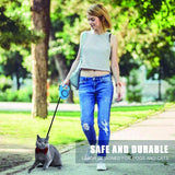 Pet Leash for Pet,12 FT Pet Walking Leash with Anti-Slip Handle,Strong Nylon Tape,Tangle-Free,One-Handed One Button Lock & Release In Australia - Darrahopens