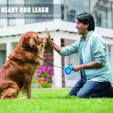 Pet Leash for Pet,12 FT Pet Walking Leash with Anti-Slip Handle,Strong Nylon Tape,Tangle-Free,One-Handed One Button Lock & Release In Australia - Darrahopens