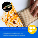 Bamboo fiber sponge mop, oil-free sponge wiping and scrubbing pad, kitchen dishwashing and pot cleaning, non greasy kitchen supplies In Australia - Darrahopens