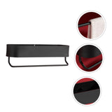 No Punching Rack Aluminum Metal Storage Holder Wall Adhesived Mounted Rack Kitchen Storage Shelves Bathroom Storage Racks