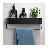 No Punching Rack Aluminum Metal Storage Holder Wall Adhesived Mounted Rack Kitchen Storage Shelves Bathroom Storage Racks