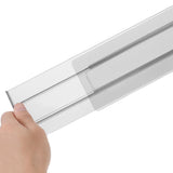 Transparent plastic drawer partition, adjustable flexible drawer partition, extendable drawer organizer drawer partition