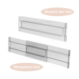 Transparent plastic drawer partition, adjustable flexible drawer partition, extendable drawer organizer drawer partition