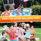 222pcs Quick Inflatable Self-Sealing Water Balloons for Summer Fun – Perfect for Outdoor Water Fights and Quick Water Filling