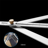 Woodworking floor angle divider, angle measuring ruler, aluminum alloy protractor, angle probe measuring tool