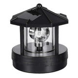 LED Solar Powered Lighthouse,360 Degree Rotating Lamp Waterproof Statue Rotating Lights for Garden Yard Outdoor Décor, Black In Australia - Darrahopens