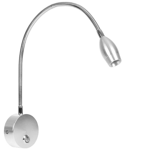 Reading lamp flexible goose neck dimming bedside lamp plug-in headboard night light 3 color temperature touch