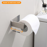 Self-Adhesive Toilet Paper Holder, Premium Stainless Steel Rustproof Toilet Roll Holder no Drilling for Bathroom, Kitchen, Washroom