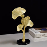 Nordic Ginkgo Decorative Leaf Sculpture Home Decoration Living Room Office Resin Decoration Accessories Desktop Decoration
