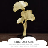 Nordic Ginkgo Decorative Leaf Sculpture Home Decoration Living Room Office Resin Decoration Accessories Desktop Decoration