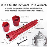 8 in 1 Multifunctional Sink Bathroom Wrench, Plumbing Installation Tool Household Water Pipe Faucet Washing Basin In Australia - Darrahopens