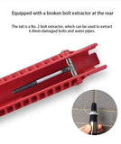 8 in 1 Multifunctional Sink Bathroom Wrench, Plumbing Installation Tool Household Water Pipe Faucet Washing Basin