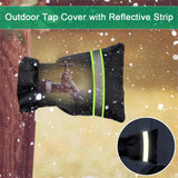 Outdoor Faucet Covers for Winter, 9.8" H x 6.2" W，Outdoor Tap Cover Insulated Protector, Waterproof Thickened Thermal （2pcs）
