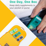 Monthly Pill Organizer For 30 Day, 2 Times a Day, One Month Pill Case AM PM, Travel 4 Week Pill Box, 31 Day Pill Medicine