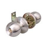Stainless Steel Ball Privacy Door Knob ,Interior Door Knobs with Lock and 3 Keys,Lock The Door with The Key,for Bedroom Bathroom