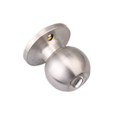 Stainless Steel Ball Privacy Door Knob ,Interior Door Knobs with Lock and 3 Keys,Lock The Door with The Key,for Bedroom Bathroom