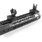 Flip Up Iron Sights Front & Rear Sight Dot Sight Compatible, Folding Back Up Sight ,Foldable Flat-top Co-Witness Sights