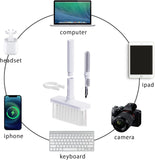 5 in 1 Soft Brush Keyboard Cleaner, Keyboard & Earbuds Cleaning Kit, Multi-Function Keyboard Brush & Earphone Tools