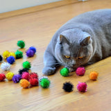 500 Pack Mixed color 1 Inch Cat Sparkle Balls, Cat Glitter Balls, Balls, Interactive Ball Toys for Cat, Kitten, Puppy In Australia - Darrahopens