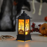 4 Pcs Halloween Decor Lantern,Portable LED Candle Lantern,Simulation Candle Flashing for Outdoor Indoor Halloween