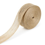 2 pcs Natural Fabric Roll for Holiday Party DIY Handmade Artist Home Decor Packaging,Tree Decoration (1.5 Inch Wide)