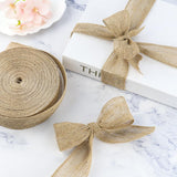 2 pcs Natural Fabric Roll for Holiday Party DIY Handmade Artist Home Decor Packaging,Tree Decoration (1.5 Inch Wide)