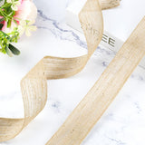 2 pcs Natural Fabric Roll for Holiday Party DIY Handmade Artist Home Decor Packaging,Tree Decoration (1.5 Inch Wide)