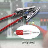 10 Pcs Alligator Clips Electrical with Wires,Dual Ended Insulators Cable for Electric Circuit Connection, DIY School Experiments