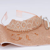 50th Birthday for Women, 50th Birthday Decorations Women, Rose Gold Queen Crown for Women 50th Birthday Party