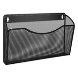 Mesh Hanging Wall File Holders, Vertical Mounted File Holder, Wall Basket Mail Organizer for Office, Home and School