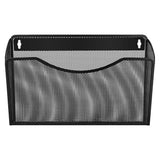Mesh Hanging Wall File Holders, Vertical Mounted File Holder, Wall Basket Mail Organizer for Office, Home and School