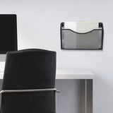Mesh Hanging Wall File Holders, Vertical Mounted File Holder, Wall Basket Mail Organizer for Office, Home and School