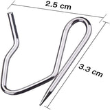 10Pcs Metal Curtain Hooks, Drapery Pins Hooks for Pleated Drapes, Curtains Pinch Pleat Curtain Hangers Hook