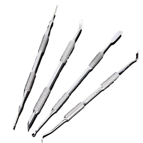 Remover Stainless Steel Professional 4pcs Set Cuticle Scraper Fingernails & Toenails Clean Manicure Tools Cuticle Care In Australia - Darrahopens