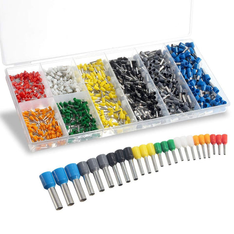 800PCS Wire Ferrules, Insulated Ferrule Crimp Pin Terminal Kit for Electrical Projects, AWG 24-10, 8 Sizes In Australia - Darrahopens